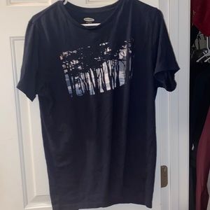 Men’s navy blue forest shirt